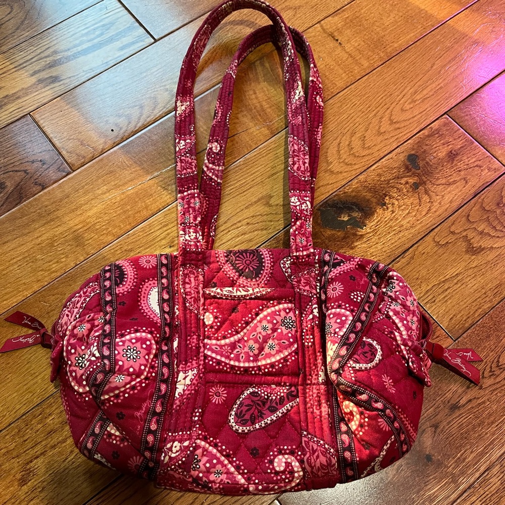 Vera Bradley Red Paisley Shoulder Bag